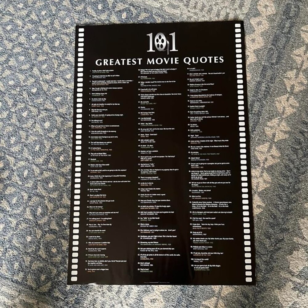 Greatest Movie Quotes Poster